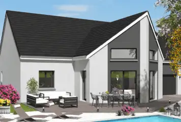 Maison moderne vitrée